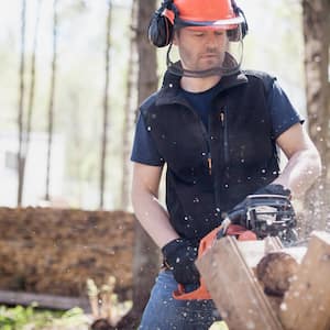 A man working on his own house