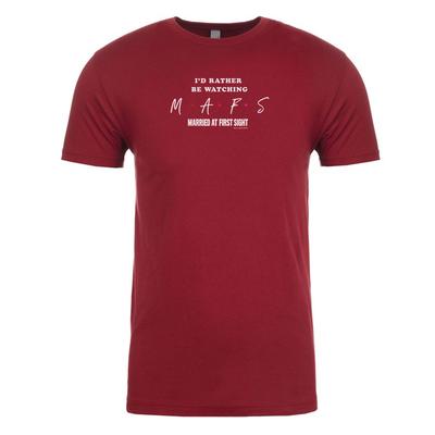 Married at First Sight I'd Rather Be Watching MAFS Adult Short Sleeve T-Shirt