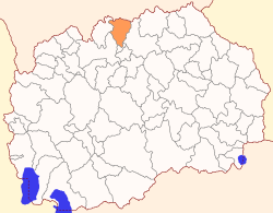 Location of Municipality of Lipkovo