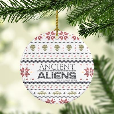 Ancient Aliens Holiday Double-Sided Ornament