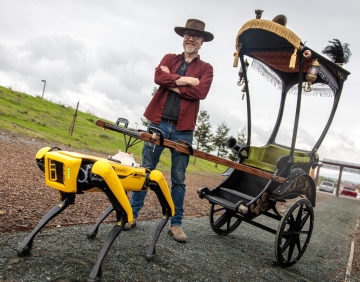 Adam Savage’s Spot Robot Rickshaw Carriage!