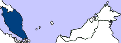 Location of Malaya