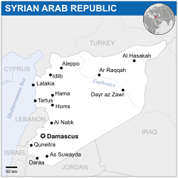 Syria - Location Map (2013) - SYR - UNOCHA.svg