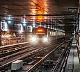 An underground train in the São Paulo Metro