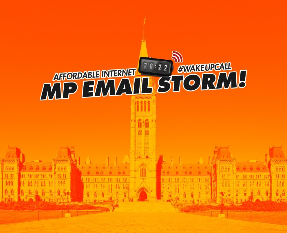 MP Email storm for affordable Internet