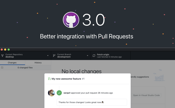 GitHub Desktop 3.0 brings better integration for your pull requests