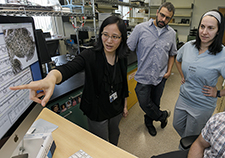 Neurologist Dr. Miranda Lim (and team members) at the Sleep & Health Applied Research Program in Portland, Oregon, aim to understand and treat sleep disorders in Veterans. (Photo taken before the pandemic.)