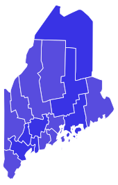 1988 United States Senate election in Maine results map by county.svg