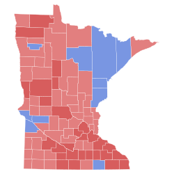 1988 United States Senate election in Minnesota results map by county.svg