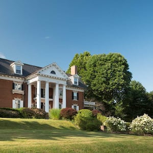 Exterior of a historic brick house