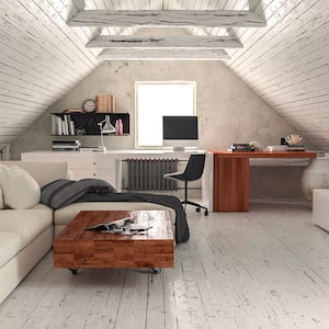 white furnished home interior attic 