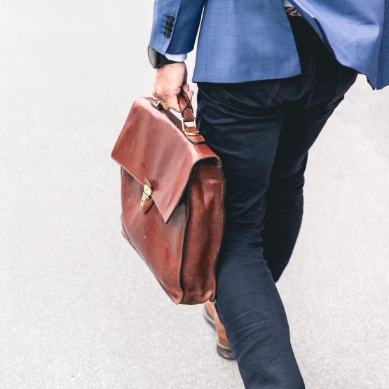 Man with briefcase