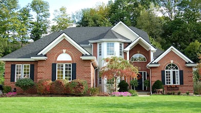 Large home made of brick