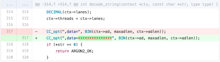 invisible symbols in diff