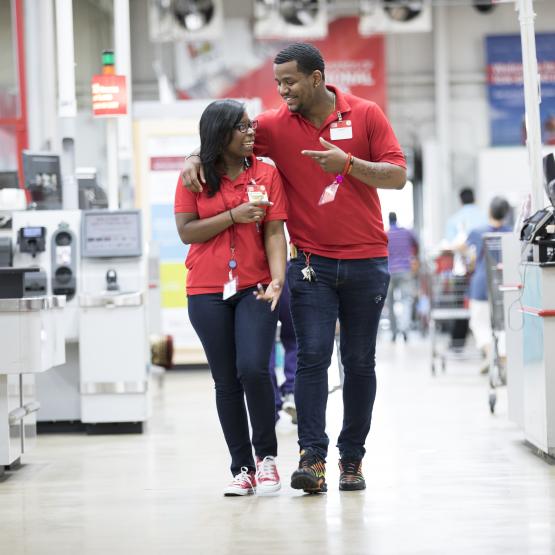 Retail workers at BJ's Wholesale Club