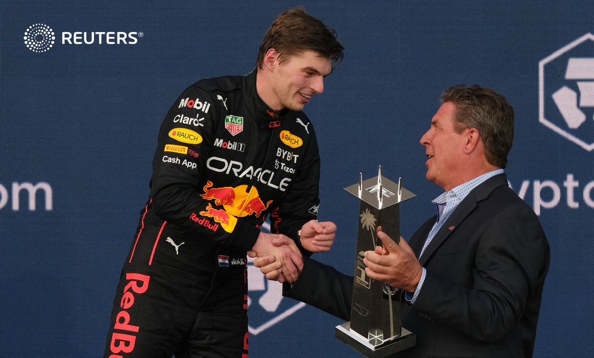 Formula One world champion Max Verstappen won the inaugural Miami Grand Prix for Red Bull on Sunday,...