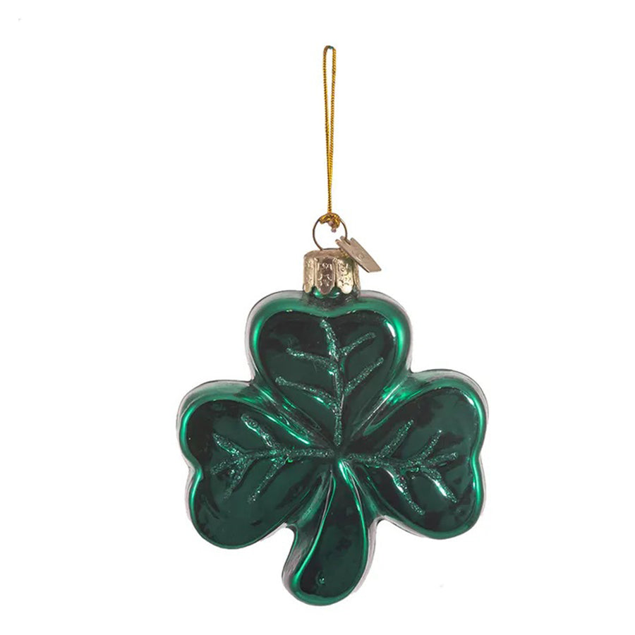 Shamrock Glass Ornament