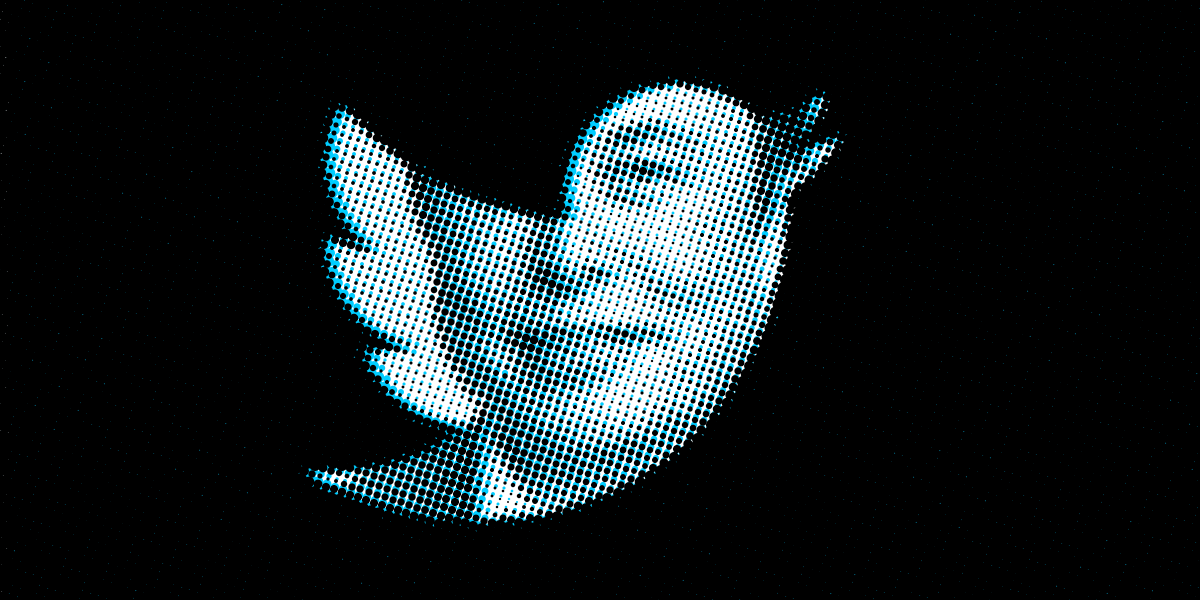 The twitter logo showcasing Elon Musk’s portrait.