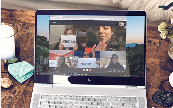 International Women's Day call with Skype women