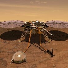 an illustration of NASA's InSight lander