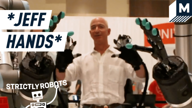 Jeff Bezos, a pair of haptic robot hands, and a new tactile technology — Strictly Robots