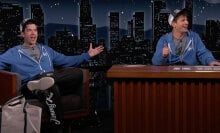 Andy Samberg and John Mulaney on "Jimmy Kimmel Live!"