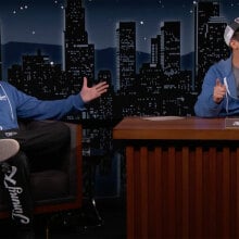 Andy Samberg and John Mulaney on "Jimmy Kimmel Live!"