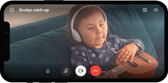 Videosamtal på mobil enhet
