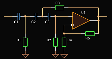 Third Order Sallen-Key High-pass Filter