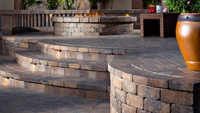 patio made with pavers