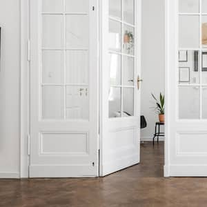 An apartment interior with open doors