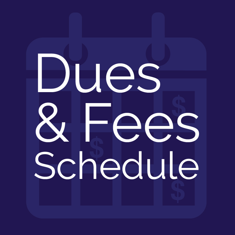 link to dues and fees schedule