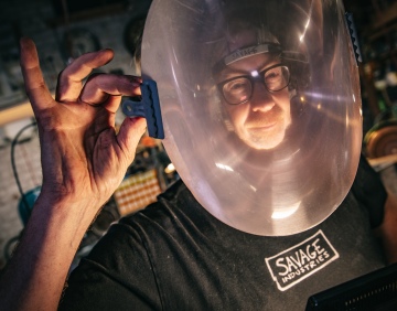 Adam Savage’s Distortion Helmet!