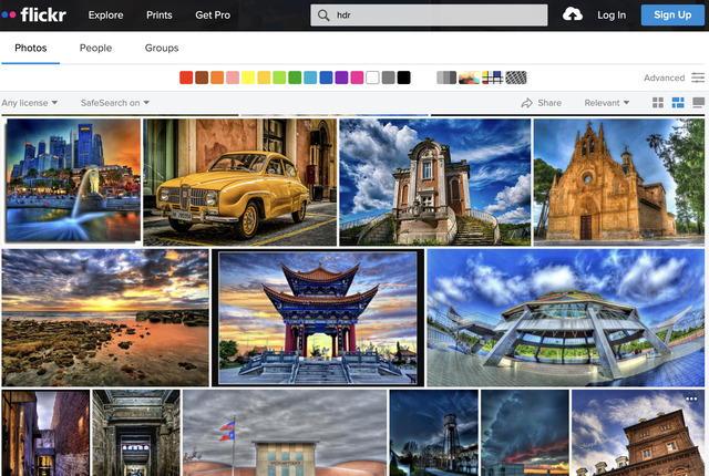 HDR imagery on Flickr