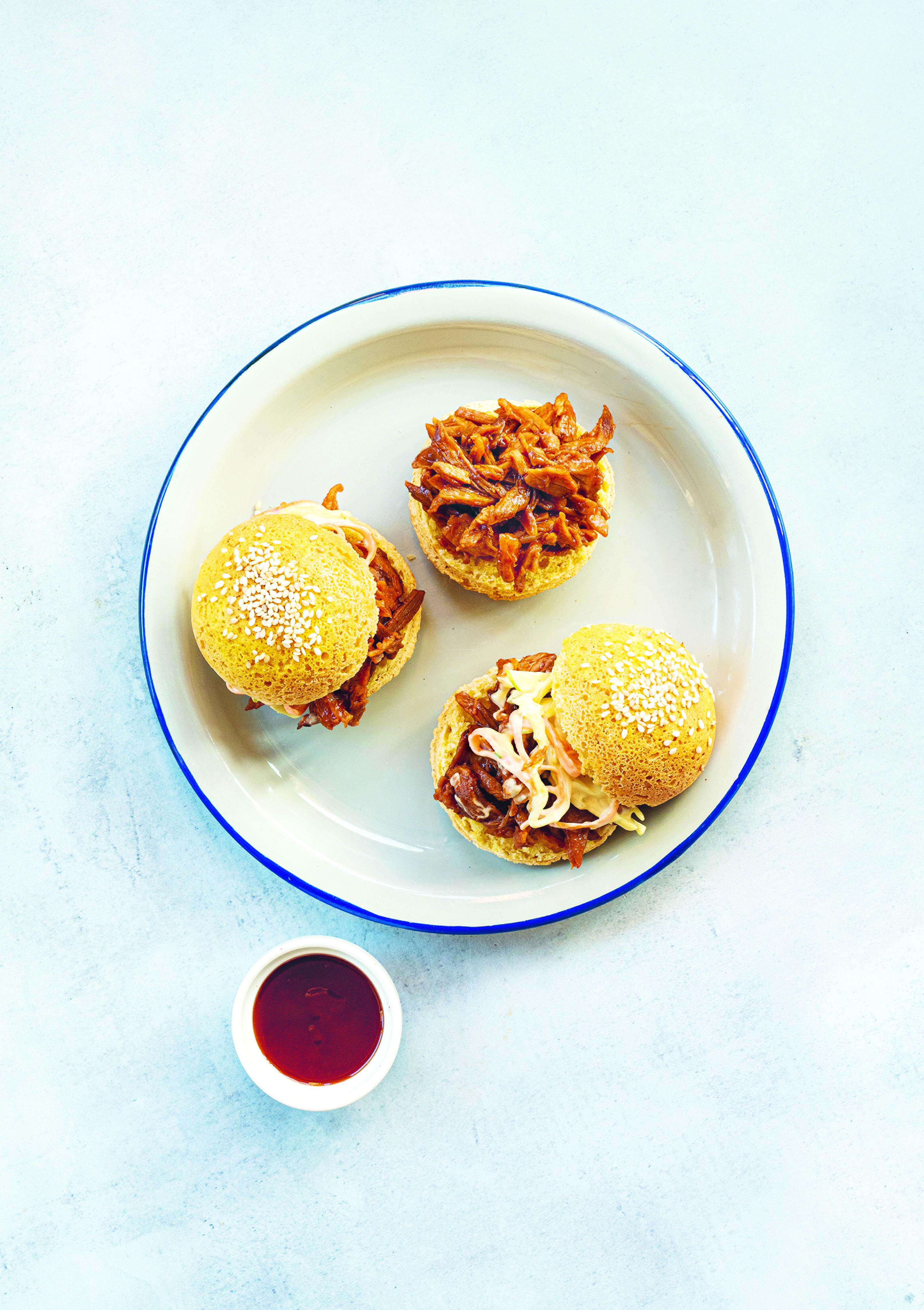  Pulled Pork Sandwich with Cabbage-Apple Slaw Meat and Poultry. Photography by Infraordinario Studio for Dalcò Edizioni S.r.l.