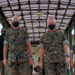 The Commandant of the Marine Corps Gen. David Berger visits Marine Corps Air Station Futenma