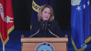 Hicks Speaks at ROTC Commissioning