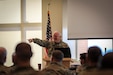 Chaplain (Col.) Larry Bazer, deputy director, National Guard Bureau-Office of the Joint Chaplain, leads Soldiers participating in the Utah National Guard Chaplain Conference   
at Camp Williams, Utah, April 10, 2021. The mission of military chaplains is to build the spiritual readiness of the nation’s warfighters by providing world-class religious support. (U.S. Army photo by Spc. Bryton Bluth)