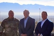 From left to right, Tech. Sgt. Keith Mecham, 142nd Military Intelligence Battalion (Linguist) RINGGOLD noncommissioned officer in charge; Mr. Terry Wilson, Utah training coordinator; and Mr. Nathaniel Hancock, language coordinator.