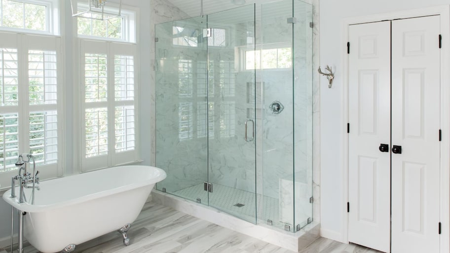 Modern white bathroom