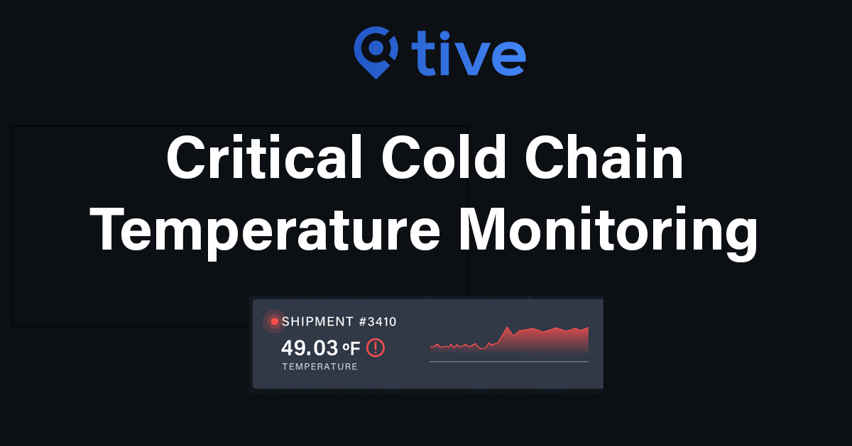 Critical Cold Chain Temperature Monitoring with Tive