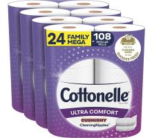 $1.15/Roll! Cottonelle Ultra Toilet Paper (24 Rolls) + Free Shipping from Amazon