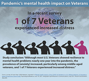 Pandemic's mental health impact on Veterans 