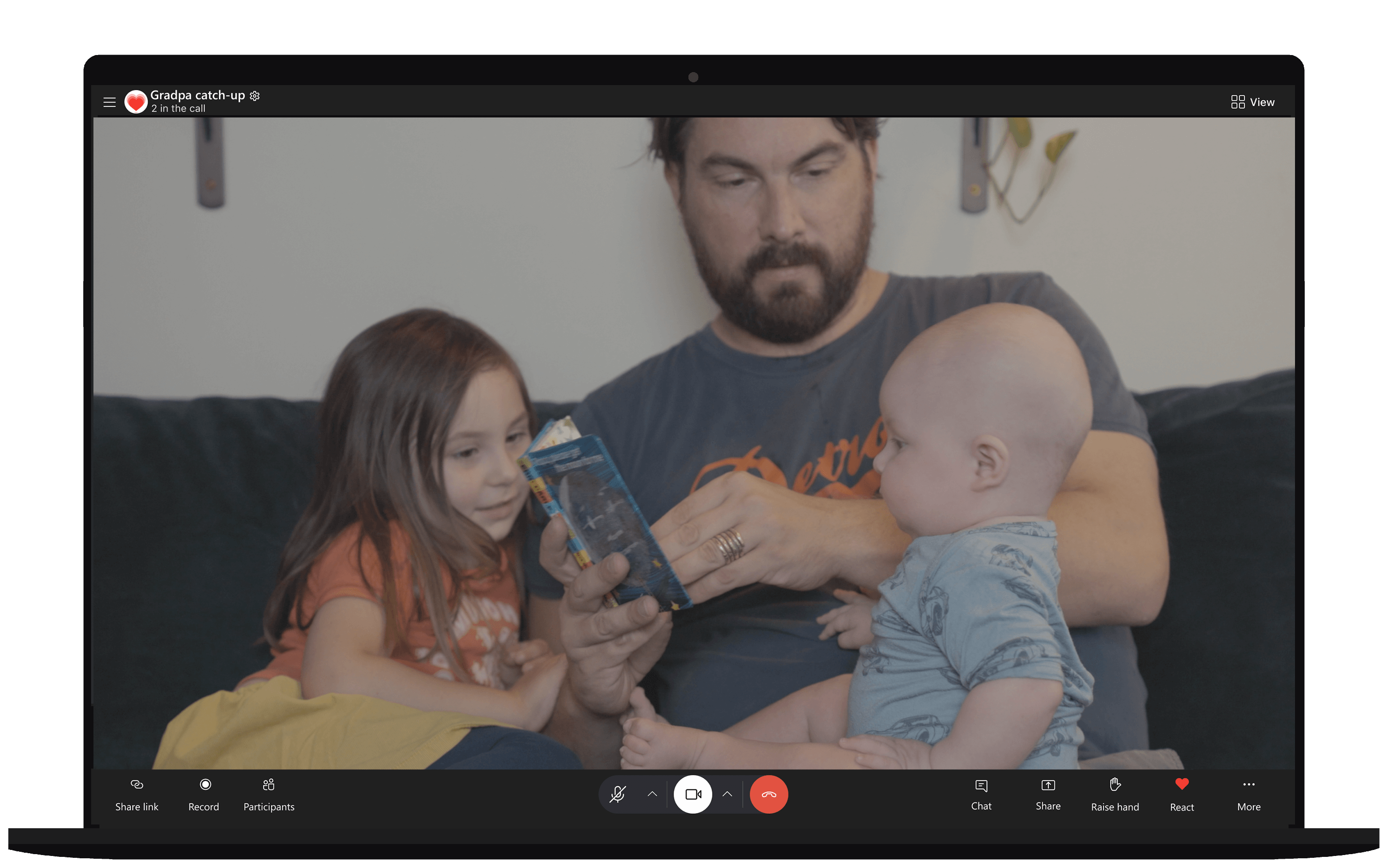 Video call on desktop device