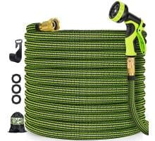 $35 Expandable 100' Garden Hose with 10 Function Hose Nozzle + Free Shipping from Amazon