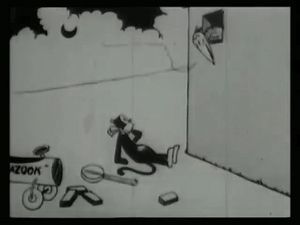 See George Herriman's cartoon “Krazy Kat Goes A-Wooing” from “Krazy Kat” series