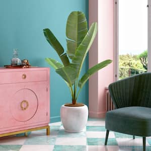 Mid century furniture in pastel colors