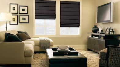 Roman shades window treatments