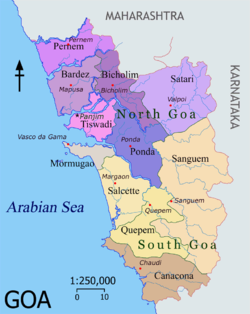 Map of Goa