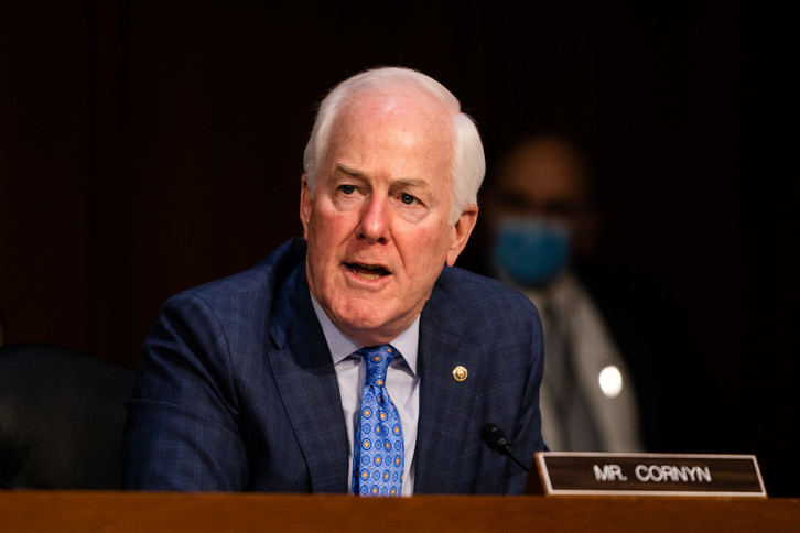 Sen. John Cornyn speaks.